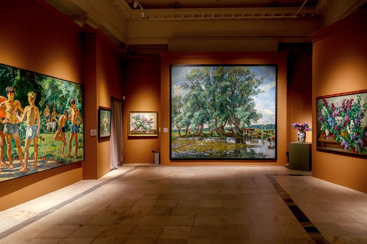 Pyotr Konchalovsky, The Garden in Bloom, The State Russian Museum, Retrospective