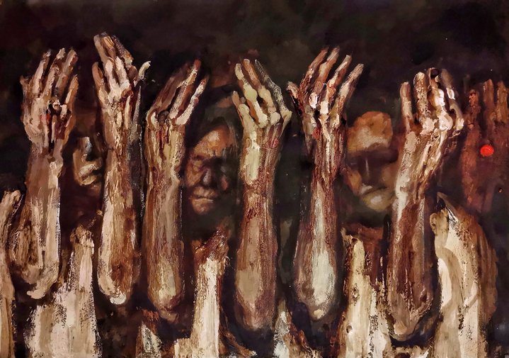 Yulia Reznikova, The Force of Gravity, Seti Gallery, Dark Water, Zverevsky Centre for Liberal Arts