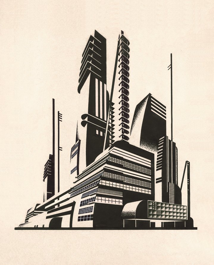 Yakov Chernikhov, Architectural Fantasies, Avant-Garde, Jewish Museum and Tolerance Centre