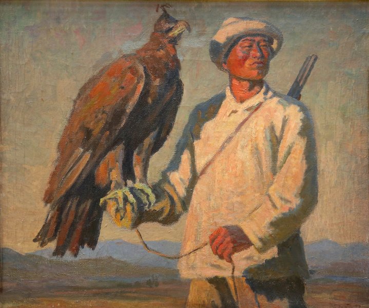 Legacy of the Epoch, Semyon Chuikov, State Tretyakov Gallery, Hunter with Golden Eagle
