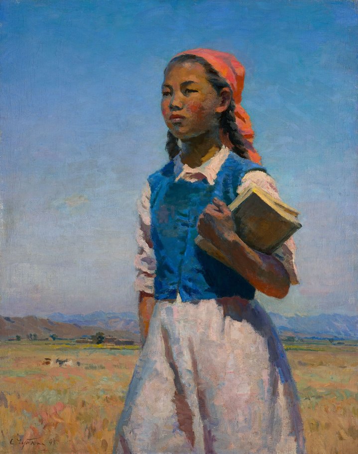 Legacy of the Epoch, Semyon Chuikov, State Tretyakov Gallery, Daughter of Soviet Kirgizia
