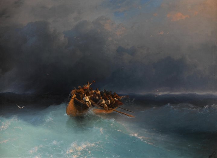 Ivan Aivazovsky, The Survivors, Sotheby's, Fabergé, Imperial & Revolutionary Art