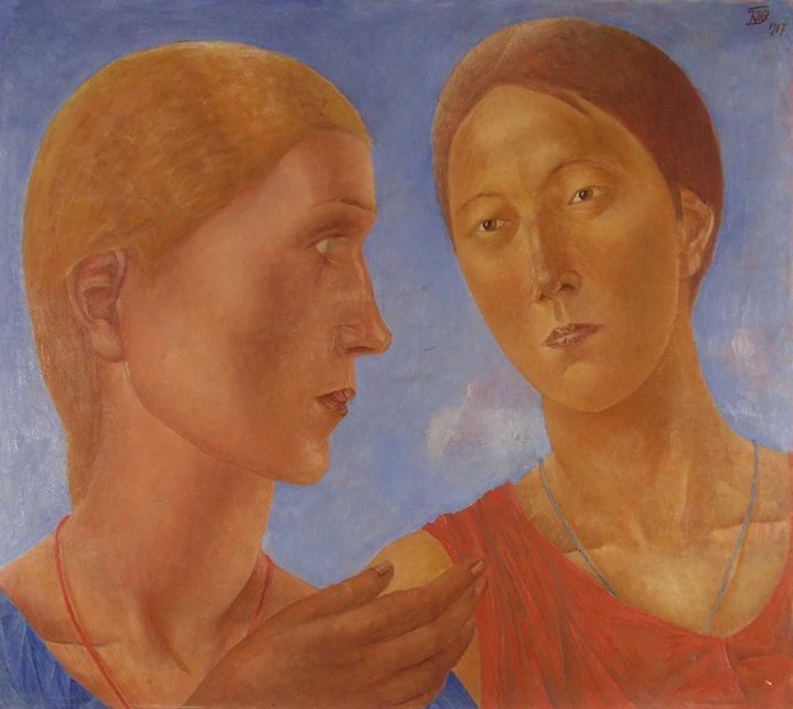 Kuzma Petrov-Vodkin, Two, Pskov State Historical-Architectural and Art Museum-reserve, House of Russian Emigre Community named after Alexander Solzhenitsyn