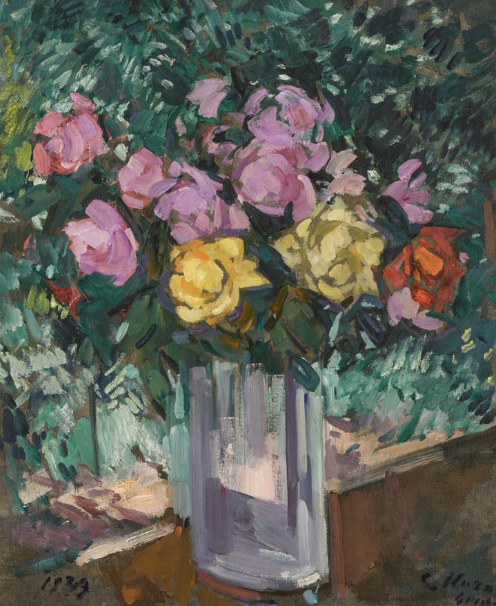 Konstantin Korovin, Roses in a Vase, Sotheby's, Auction