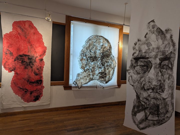 Dima Alekseyev, Abandoned Faces, Pathway, Boulder, Three Artists, Three Visions, MORA Museum of International Art