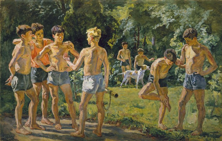 Pyotr Konchalovsky, The Garden in Bloom, The State Russian Museum, Retrospective
