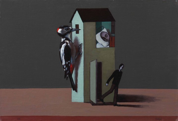 Biennale of Private Collections, Victor Pivovarov, Woodpecker, Dmitry Kovalenko