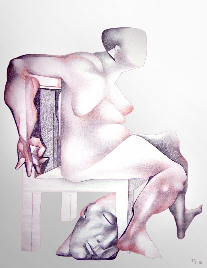 Tamara Zinovieva, Automatic Drawing, Watercolour, Graphics