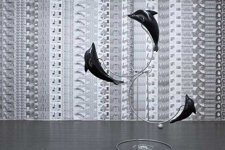 Lyuda Kalinichenko, Dolphins, The Book about My Family. Eat While You Still Can and Drink While You Still Can, Ural Branch of the Pushkin State Museum of Fine Arts,