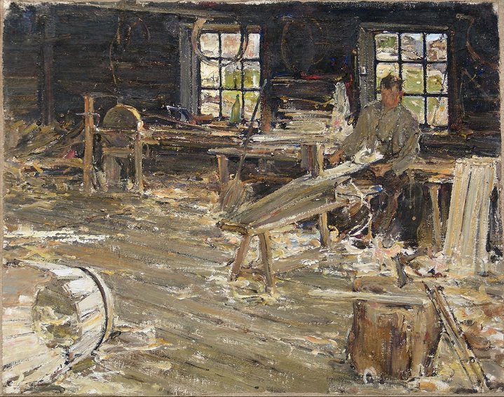 Nikolai Fechin, painting, russian art, workshop