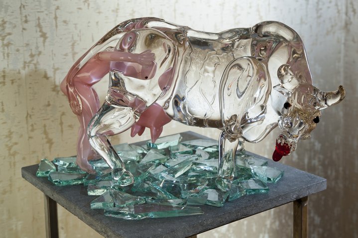 glass, Venice, Murano, contemporary art, sculpture, Oleg Kulik