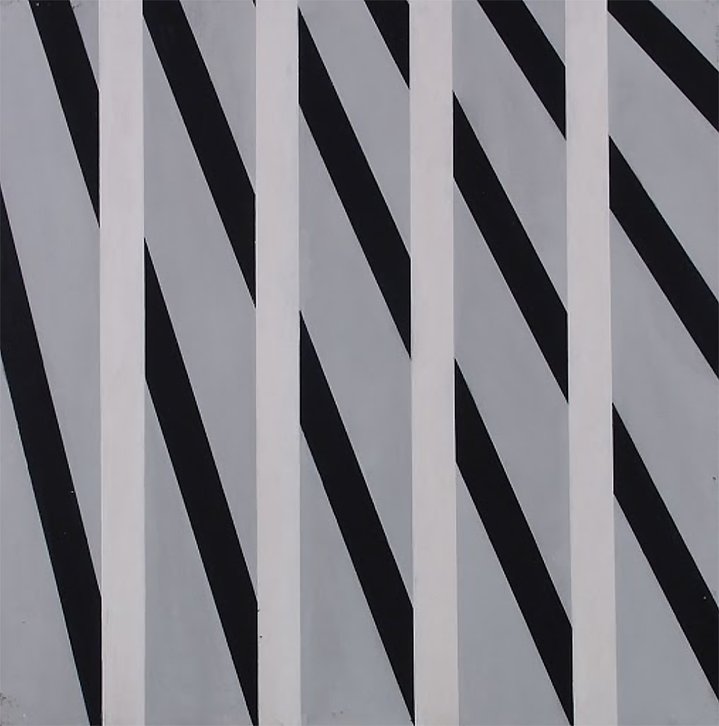 kinetic composition, painting, op-art