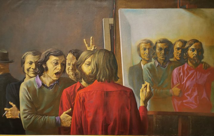 soviet art, friends, painting