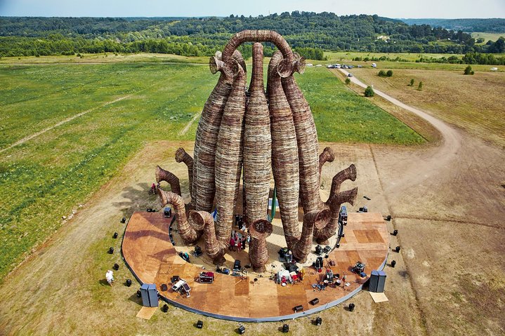 land art, Nikola-Lenivets, village, nature, art park, Beaubourg