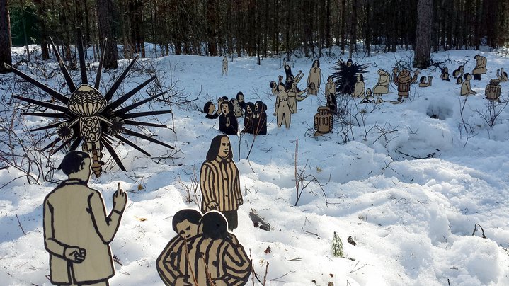 land art, snow, manifesta biennal, St.Petersburg, installation