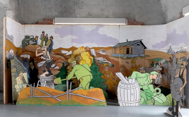 Konstantin Zvezdochetov, A Picture-Maker as a Guest at a Gallerist's, Vladey, Types of Moscow: typhosis and paparazzi